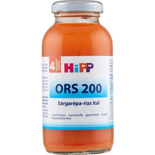 Hipp Ors 200 sárgarépa-rizs ital 4 hó+ (200ml)