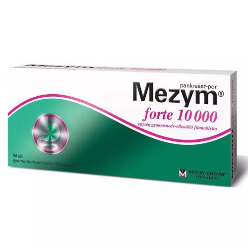 Mezym forte 10 000 egység gyomornedv-ellenálló filmtabletta (50 db)