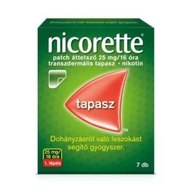   Nicorette Patch áttetsző 25mg/16 óra transzdermális tapasz (7 db)