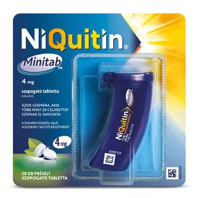 Nuquitin Minitab 4 mg préselt szopogató tabletta (20 db)