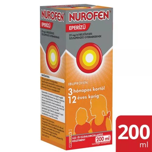 Nurofen 20mg/ml belsőleges szuszpenzió gyermekeknek eperízű (200 ml)