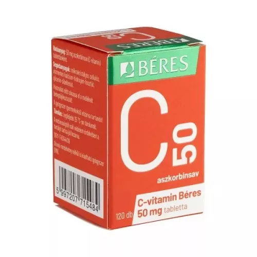 Béres C-vitamin 50 mg tabletta (120db)