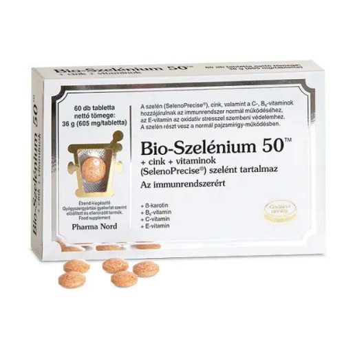 Bio-Szelénium 50+cink+vitaminok tabletta (60 db)