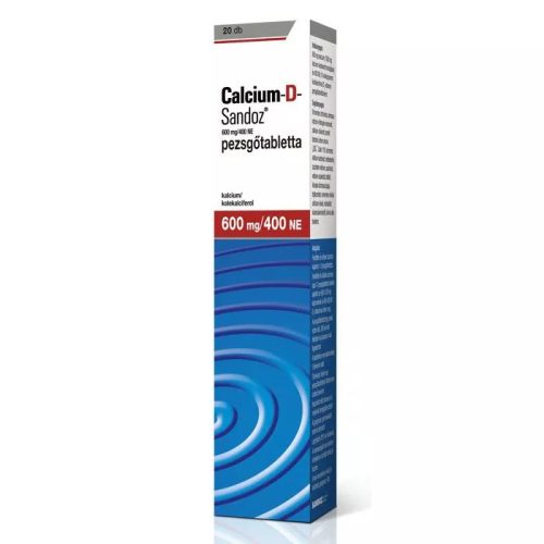 Calcium-D-Sandoz 600mg/400NE pezsgőtabletta (20 db)