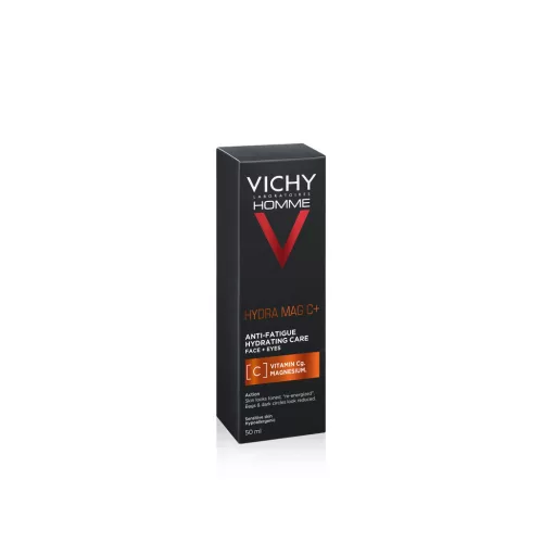 VICHY Homme Hydra Mag C+ hidratáló arc/szemkörnyékápoló krém férfiaknak (50 ml)
