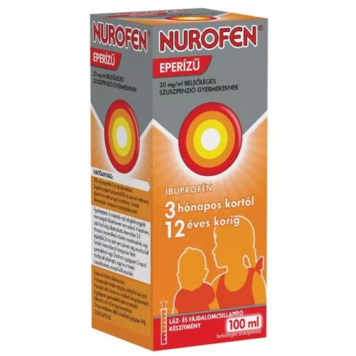 Nurofen 20mg/ml belsőleges szuszpenzió gyermekeknek eperízű (100 ml)