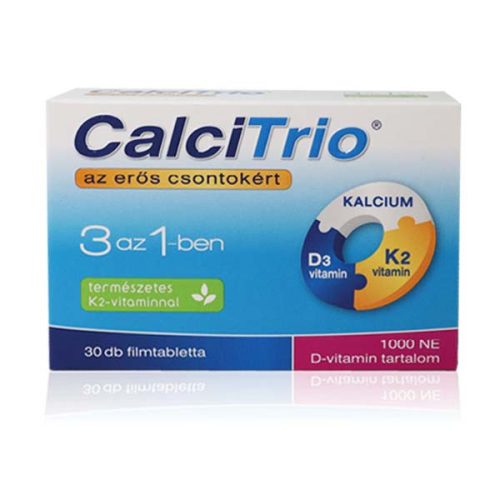 CalciTrio Kalcium K2 D3 filmtabletta (30 db)