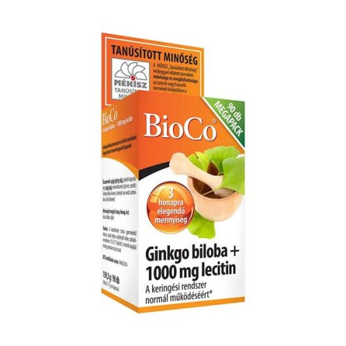 BioCo Ginkgo Biloba + 1000mg Lecitin kapszula (90 db)