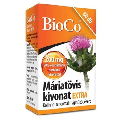BioCo Máriatövis kivonat extra tabletta (80 db)