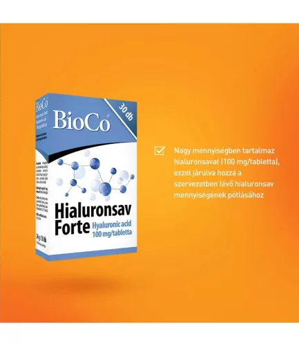BioCo Hialuronsav Forte tabletta (30 db)