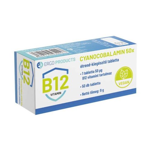 Cyanocobalamin B12 étrend-kiegészítő tabletta (50db)