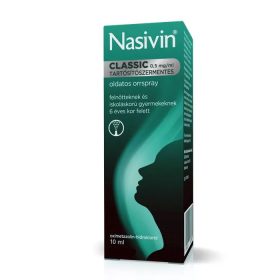   Nasivin Classic 0,5mg/ml tartósítószermentes oldatos orrspray (10 ml)