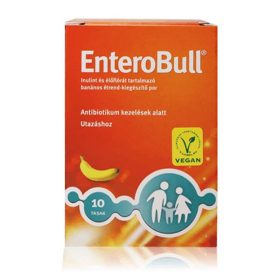   Enterobull inulint-élőflórát tartalmazó banános étrend-kiegészítő por (10x4g)