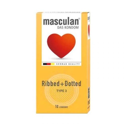 Masculan Ribbed+Dotted óvszer (10db)