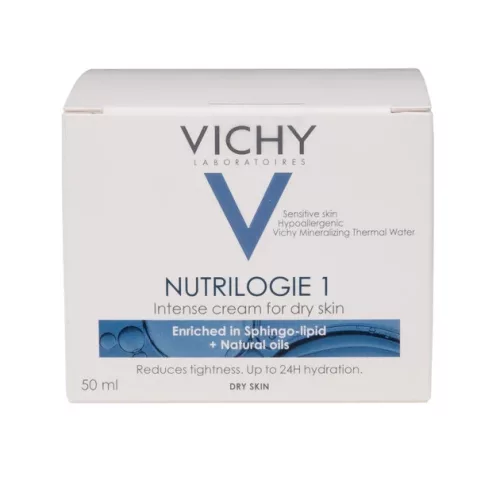 Vichy Nutrilogie 1 intenzíven ápoló arckrém száraz bőrre (50ml)