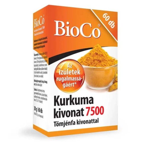 BioCo Kurkuma kivonat 7500 Tömjénfa kivonattal tabletta (60 db)