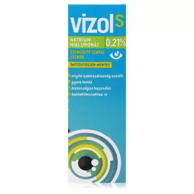 Vizol S 0,21% oldatos szemcsepp száraz szemre (10 ml)