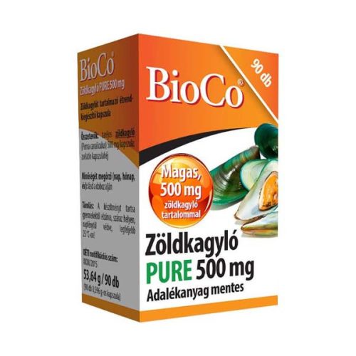 BioCo Zöldkagyló Pure 500 mg kapszula (90db)
