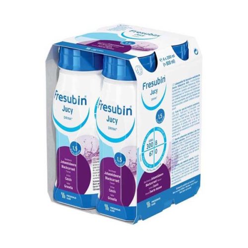 Fresubin Jucy Drink feketeribizli ízű speciális gyógyászati célra szánt élelmiszer (4x200ml)