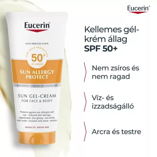 Eucerin Sun Allergy Protect Napallergia elleni krém-gél SPF50 (150 ml)