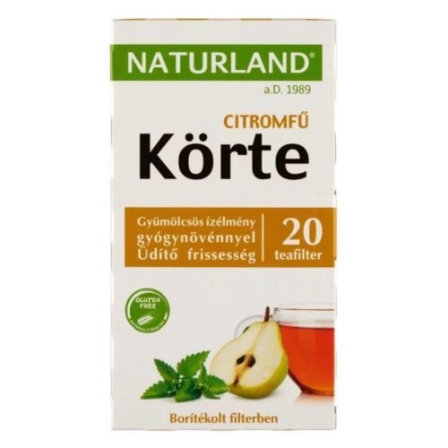 Naturland Körte-citromfű gyümölcstea filteres (20db)