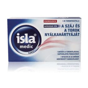 Isla Medic Hydro+ cseresznye ízű torokpasztella (20 db)
