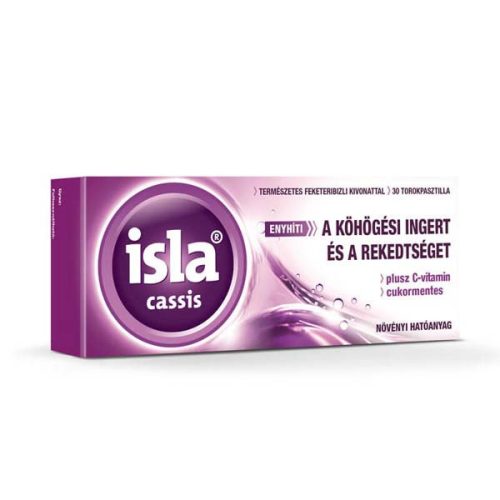 Isla-Cassis Plus C-vitamin torokpasztilla (30 db)