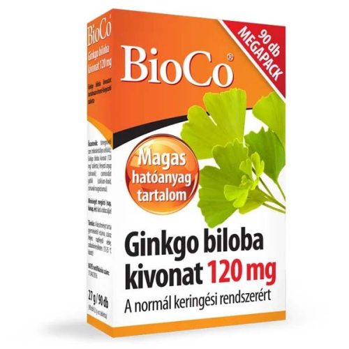 BioCo Ginkgo Biloba kivonat 120mg tabletta (90 db)