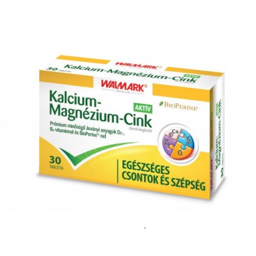 Walmark Bioperine Kalcium-Magnézium-Cink Aktív (30db)