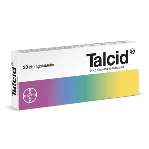 Talcid 0,5 g rágótabletta (20 db)