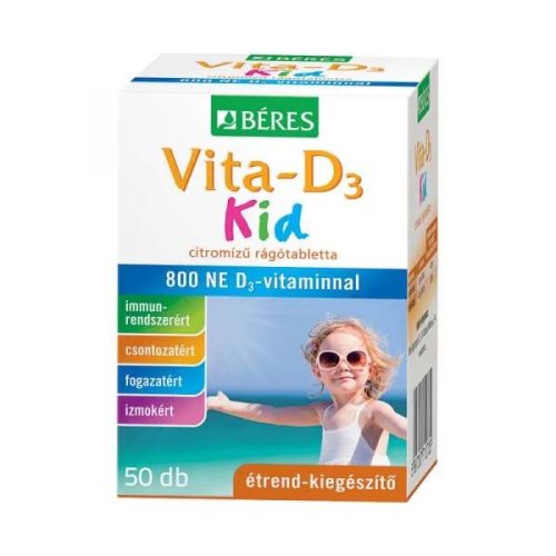 Béres Vita-D3 Kid rágótabletta (50db)