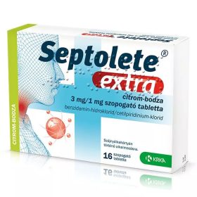   Septolete Extra 3mg/1mg szopogató tabletta Citrom-Bodza (16 db)