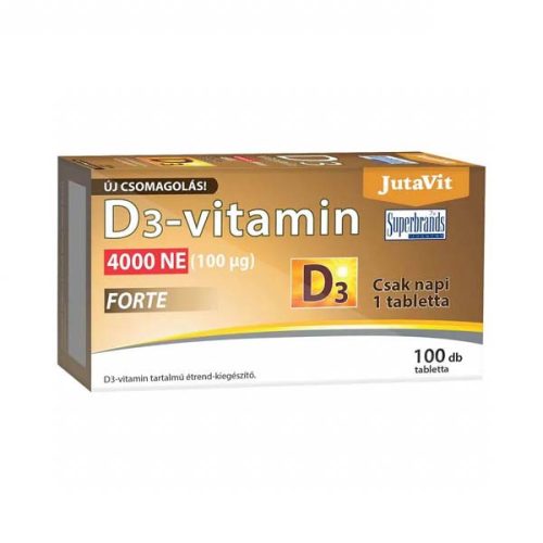 Jutavit D3-vitamin Forte 4000NE tabletta  (100 db)
