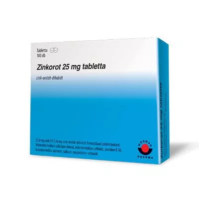 Zinkorot 25 mg tabletta (100 db)