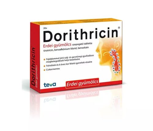 Dorithricin szopogató tabletta Erdei gyümölcs (20 db)