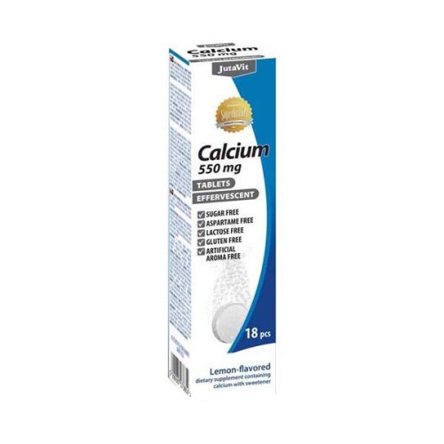 JutaVit Calcium 550 mg pezsgőtabletta citromos íz (18db)