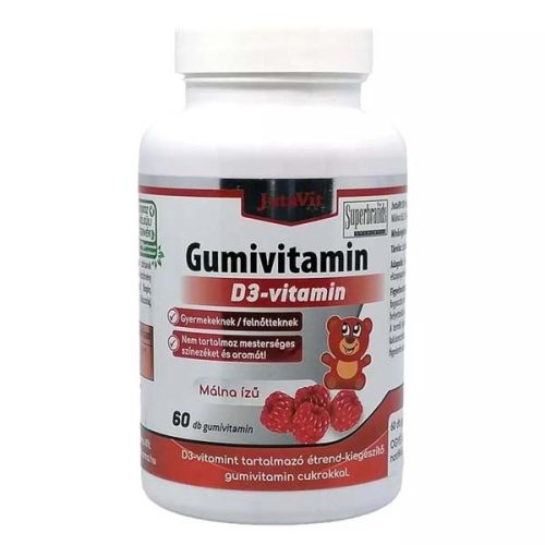 JutaVit D3-vitamin málna ízű gumivitamin (60db)