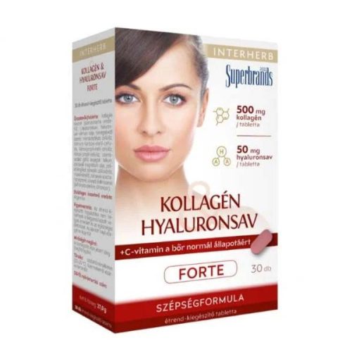 Interherb Kollagén & Hyaluronsav Forte tabletta (30 db)