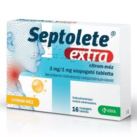   Septolete Extra 3 mg/1 mg szopogató tabletta Citrom-Méz (16 db)
