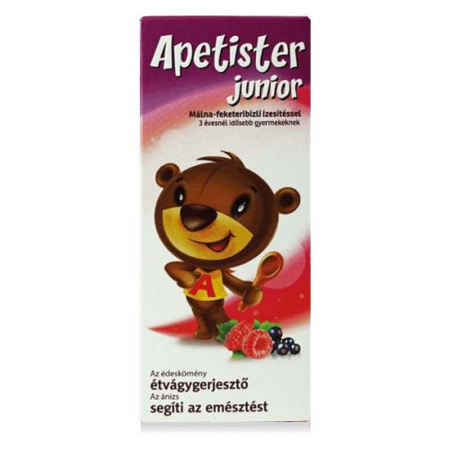 Apetister Junior oldat málna-feketeribizli (100ml)