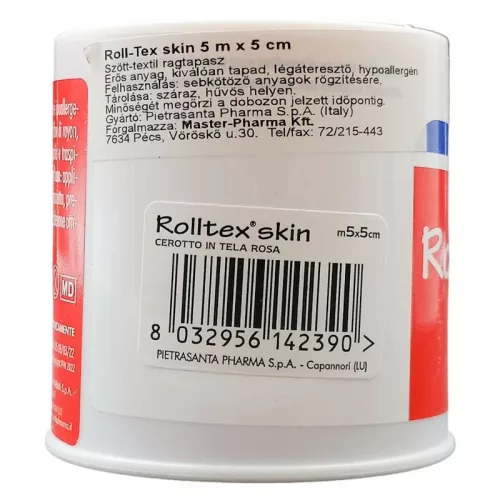 Master Aid Rolltex Skin ragtapasz bőrszínű (5m x 5cm)