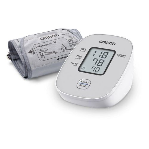 Omron M2 Basic HEM-7121J-E digitális, felkaron működő automata vérnyomásmérő készülék (1db)