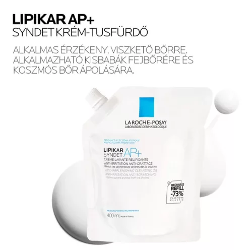 La Roche-Posay Lipikar Syndet AP+ utántöltő (400 ml)