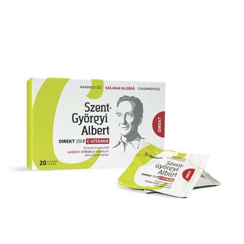 Szent-Györgyi Albert Direkt 250 mg C-vitamin, szájban oldódó granulátum (20 db)