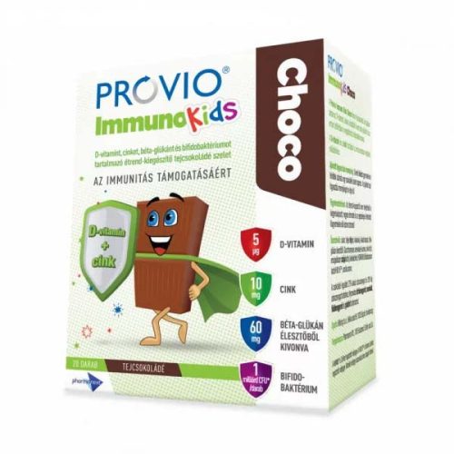 Provio Multi Kids Choco étrend-kiegészítő tejcsokoládé szelet (30 db)