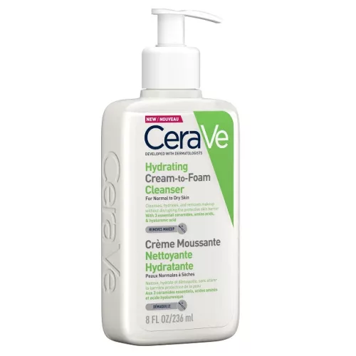 Cerave habzó krémtisztító (236ml)