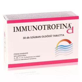   Immunotrofina D szájban oldódó tabletta (30 db) béta glükánnal