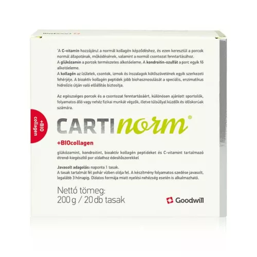 Cartinorm+BIOcollagen porctápláló por oldathoz (20 db)