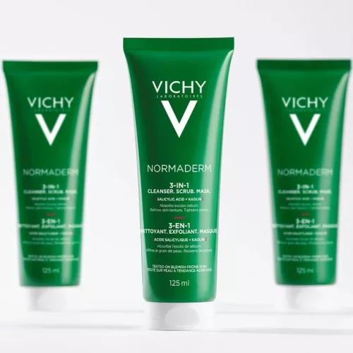 Vichy Normaderm 3in1 arctisztító problémés bőrre (125ml)