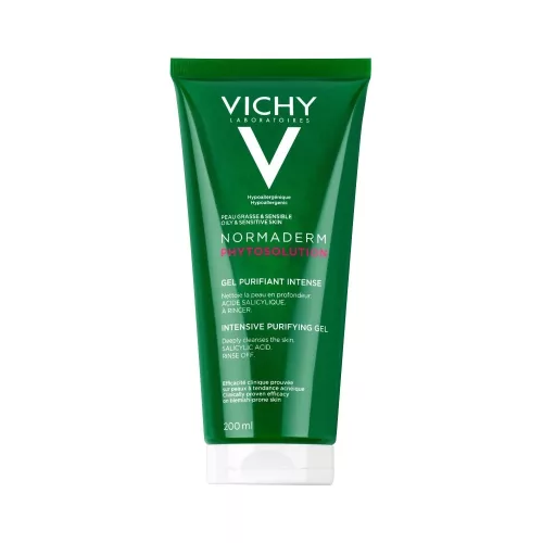 VICHY Normaderm Phytosolution Aknéra hajlamos bőrre intenzív tisztító gél (200 ml)
